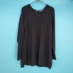 Simply Vera Vera Wang XL Metallic Black Knit Sweater